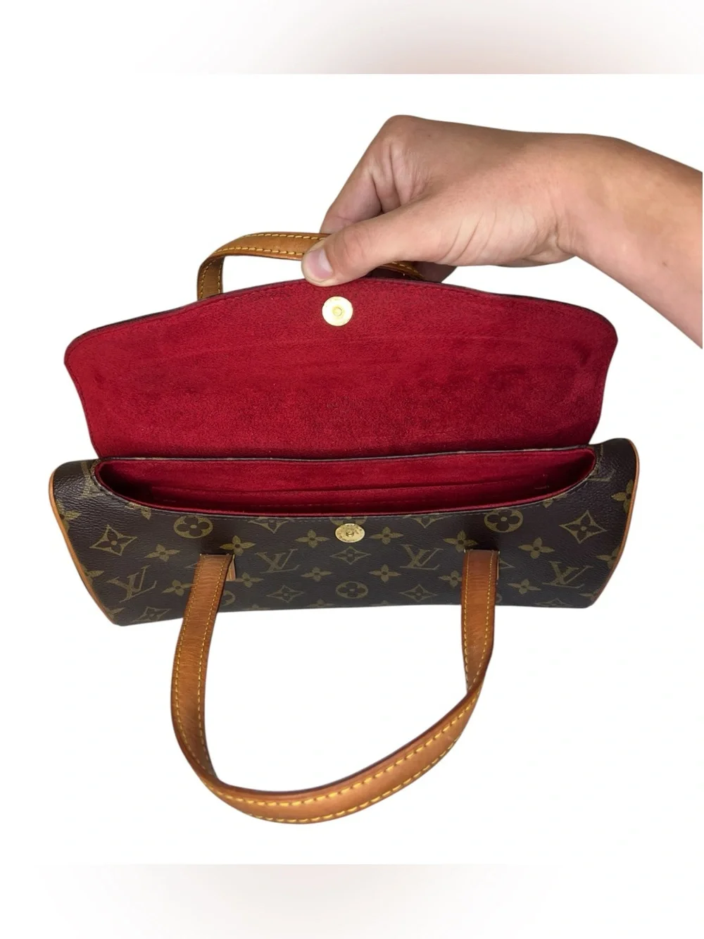 Louis Vuitton Brown Leather Handbag